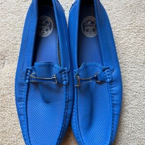 Amalfi Men's Vibrant Blue Slip-On Loafers